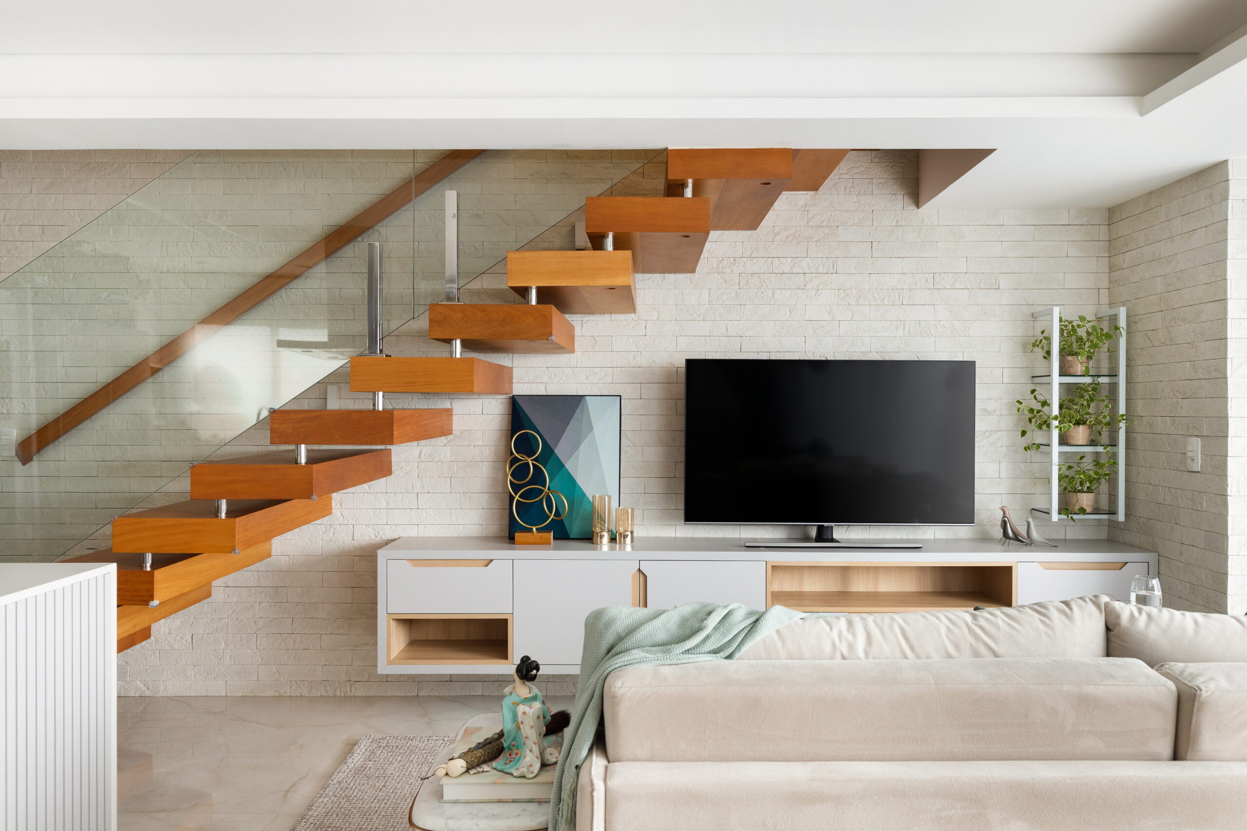 Bem Leve Design de Interiores | Marina e Caio | Sala Estar e Jantar - 007