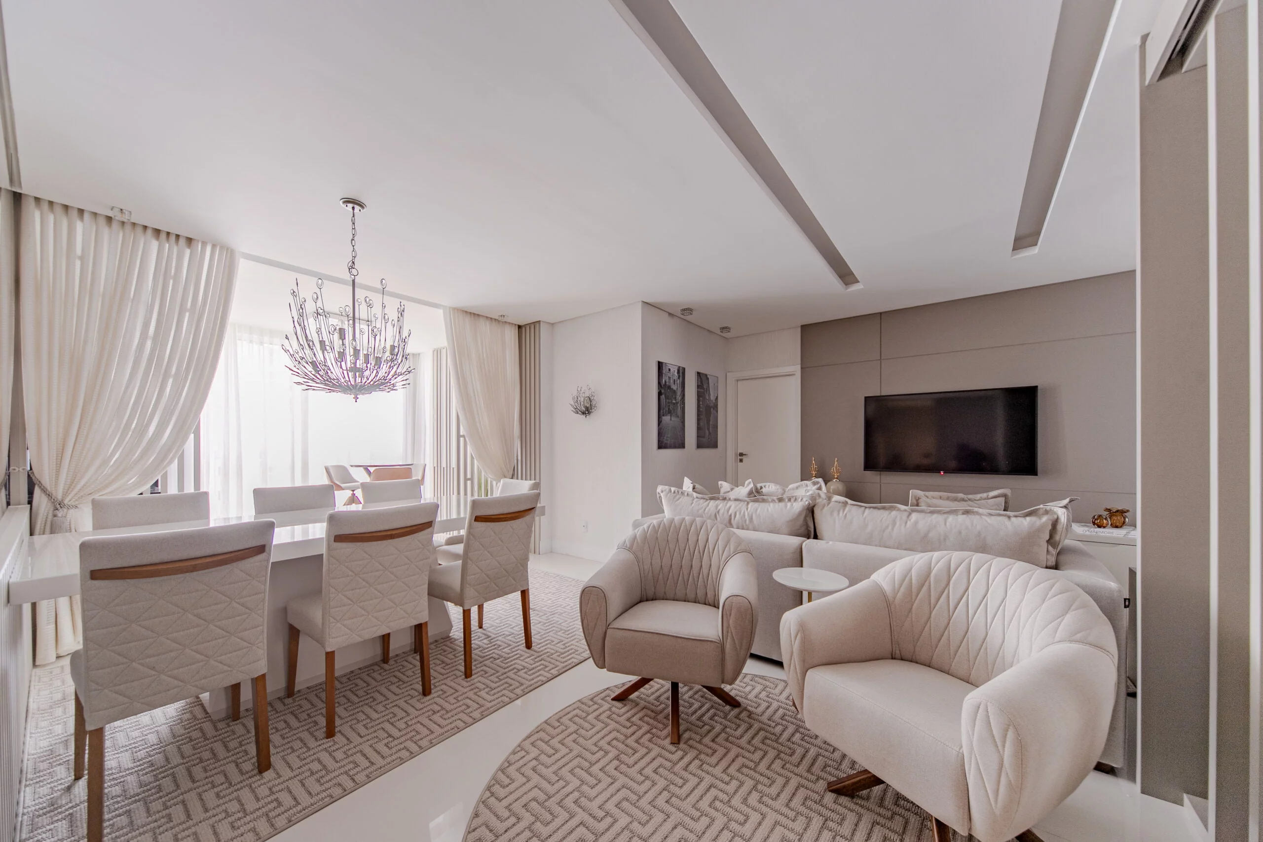 Bem Leve Design de Interiores | Emanuele e Jhony | Sala Estar e Jantar - 006
