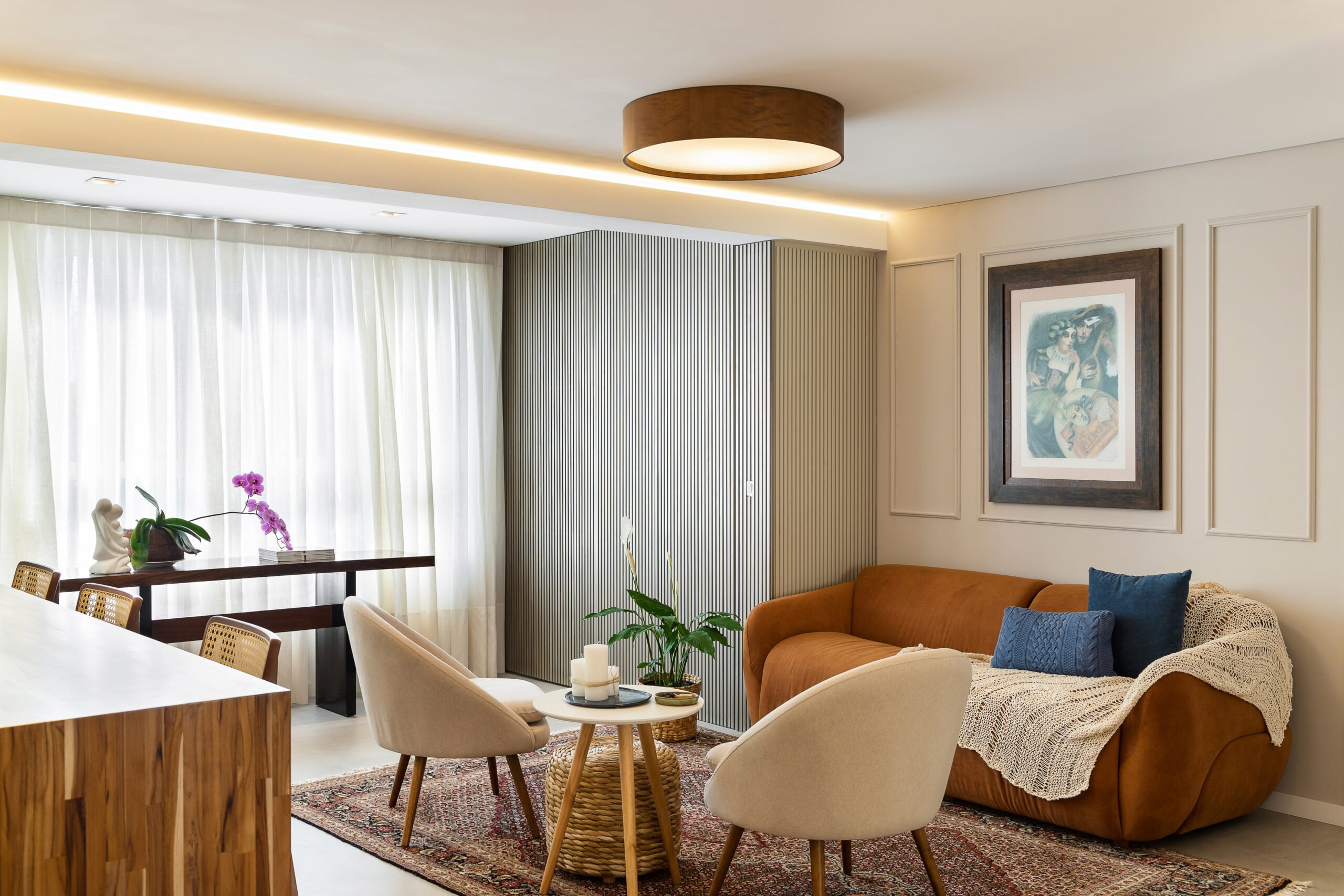 Bem Leve Design de Interiores | Maria Elisa | Sala Estar e Jantar - 002