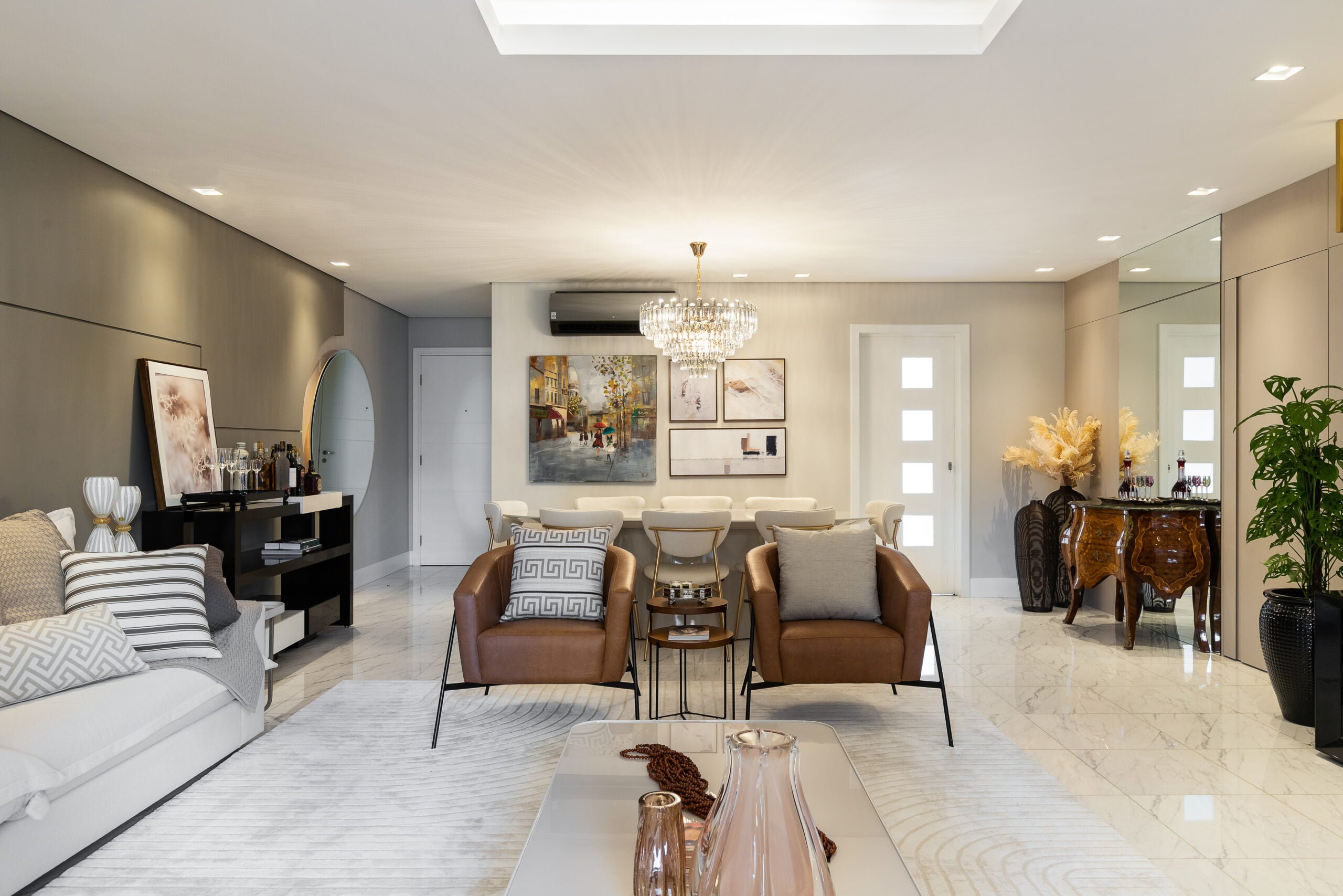 Bem Leve Design de Interiores | Rosa e Marim | Sala Estar e Jantar - 001