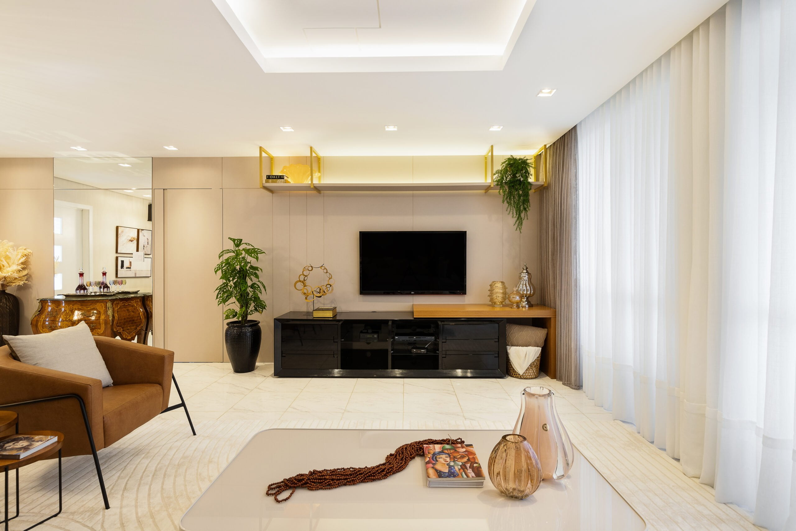 Bem Leve Design de Interiores | Rosa e Marim | Sala Estar e Jantar - 002