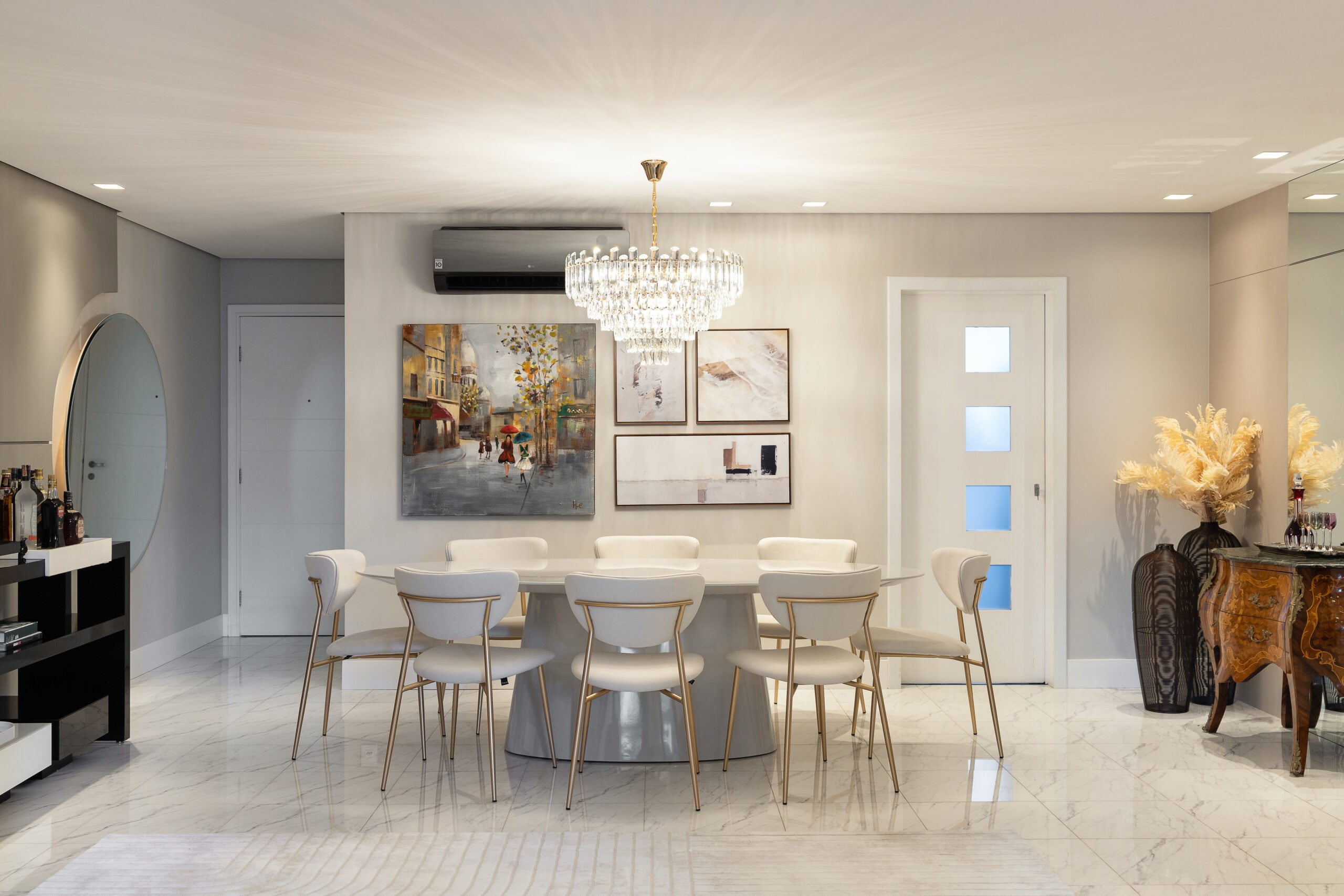 Bem Leve Design de Interiores | Rosa e Marim | Sala Estar e Jantar - 007