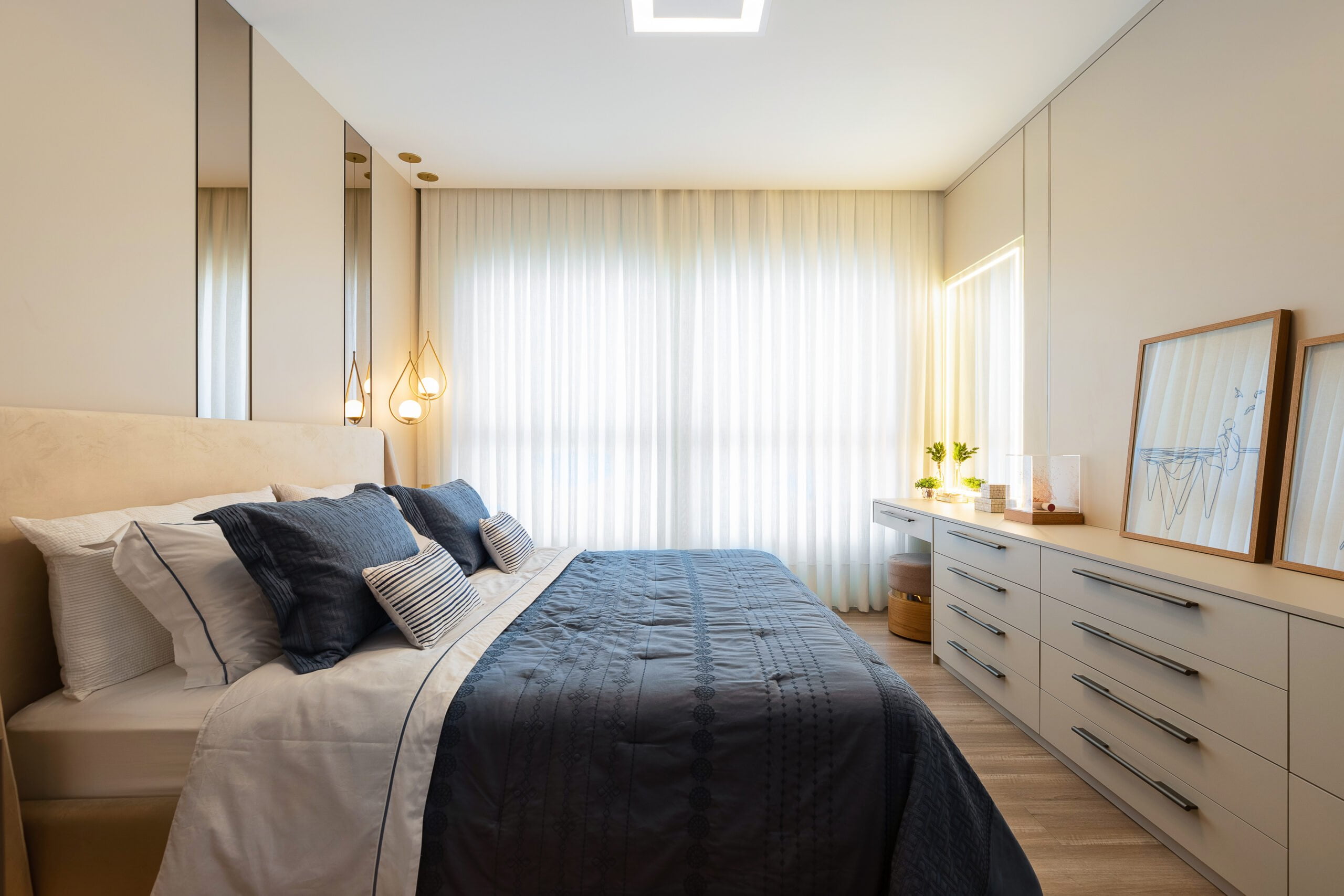 Bem Leve Design de Interiores | Deise e James | Quarto Casal - 004