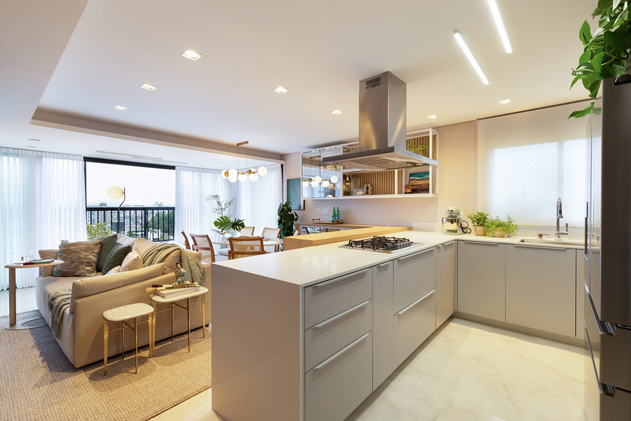 Bem Leve Design de Interiores | Marina e Caio | Sala Estar e Jantar - 013