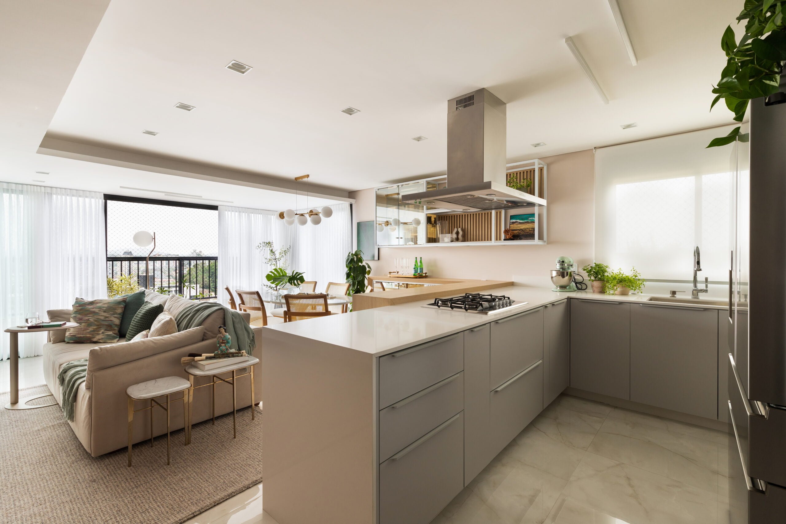 Bem Leve Design de Interiores | Marina e Caio | Sala Estar e Jantar - 014